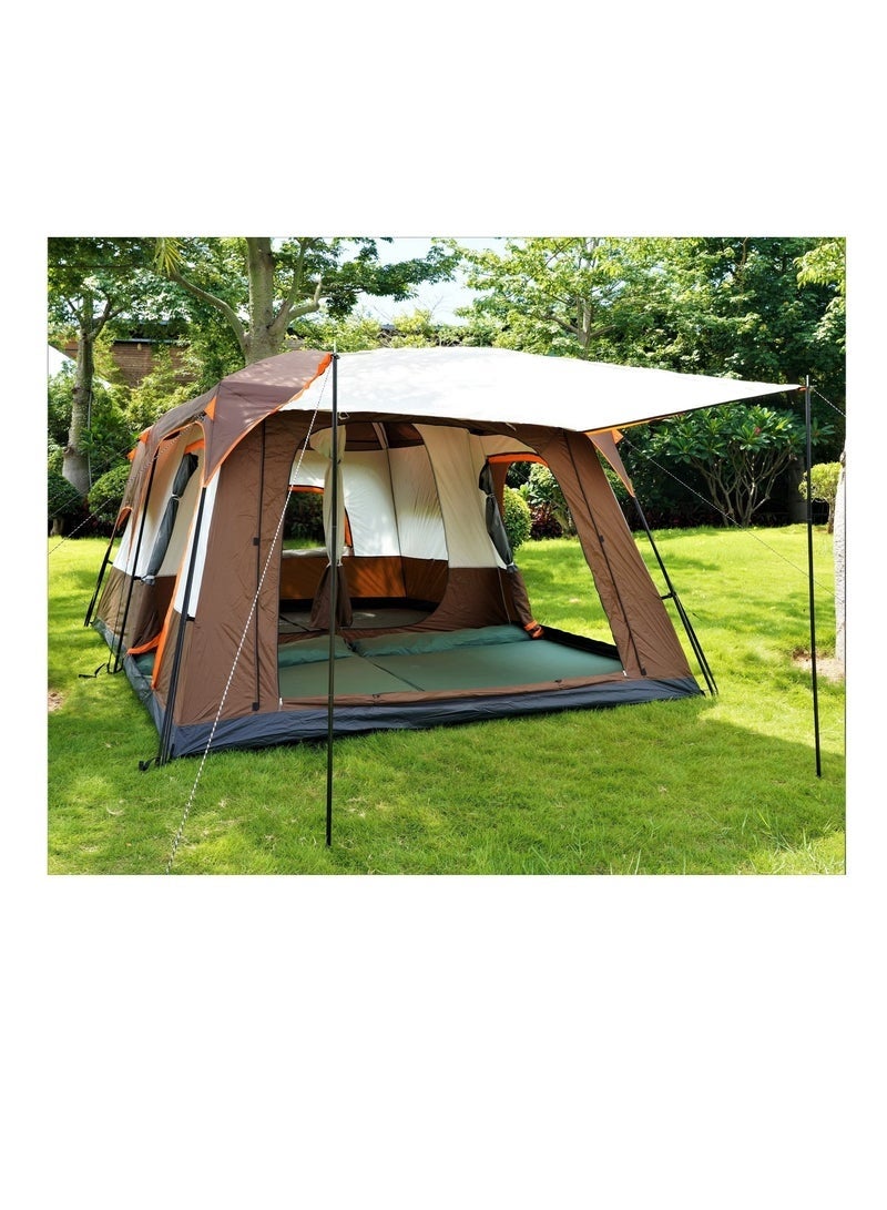 Arabest Camping Tent, Extra Large Tent 8-12 Person Family Cabin Tent, Double Layer Waterproof, 3 Doors and 3 Windows with Mesh, Big Tent for Camping, Outdoor, Picnic, Family, Friends Gathering - Image 3